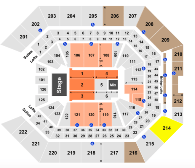 Golden One Center Seating Chart For Concerts Elcho Table